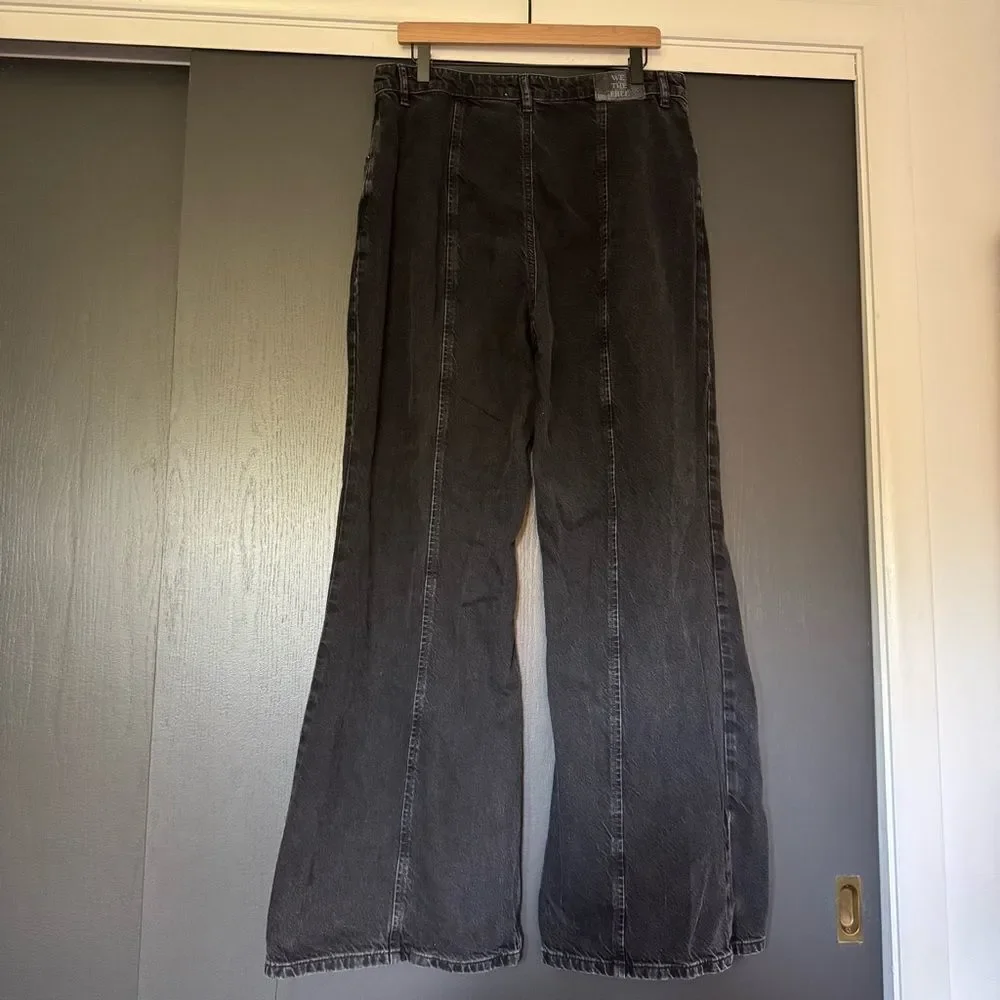 Free People We the Free Wallflower Wide Leg Jeans Midrise sz 31